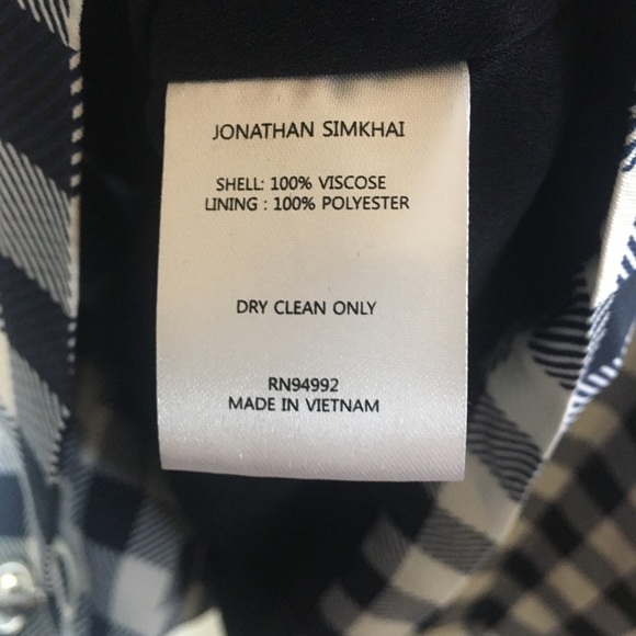 Jonathan Simkhai Gingham Twill Utility Jacket - Picture 11 of 15